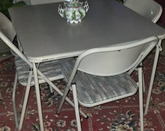 Card Table with 4 Chairs