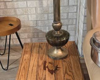 SidecTablevwith Elk inlay in Middle