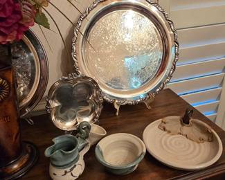 Silverplate Tray - Pottery