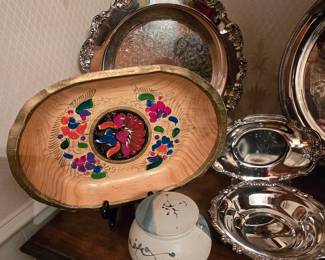 Wooden Tray - More Silver