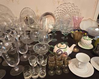 Platters - Tea Cups - Wine and Tea Glasses
