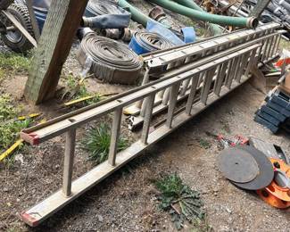 TWO EXTENSION LADDERS