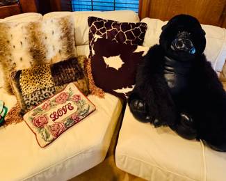 White leather sofa great big gorilla