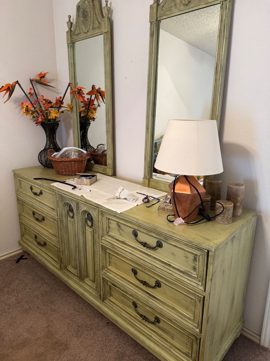 Vintage painted dresser