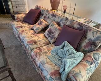 Patterned sofa