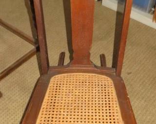 Antique Cane Seat Rocking Chair
