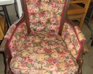 Vintage French-Style Bergere Armchair