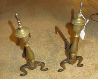 Brass Andirons