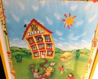 Framed Orange County Public Schools Poster