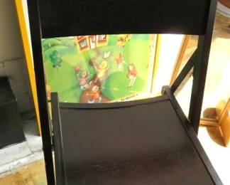 Pair World Market Folding Wood Chairs