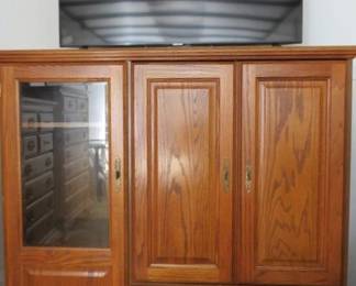 Oak Entertainment Cabinet