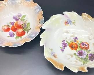 Antique Bavarian Scallop Bowls