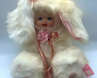 Porcelain Doll W bunny Costume Show Stoppers