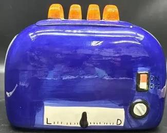 Cardinal Handpainted Ceramic Toaster