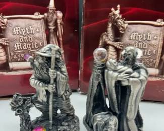 The Tudor Mint Myth And Magic Collection Figurines Pewter Made in Great Britian