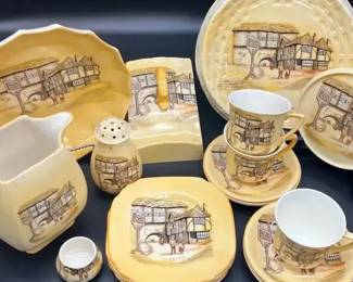 Vintage Lancaster Sandland English Ware Hanley England The Jolly Drover Set