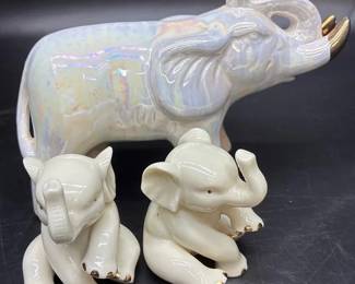 Lenox and Ceramic Elephant Lot