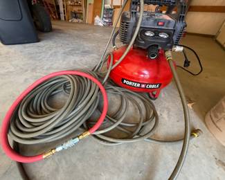 Porter cable air compressor with air hoses