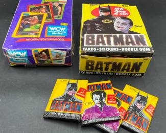 Batman Collector Cards & Sealed WCW Wrestling Cards