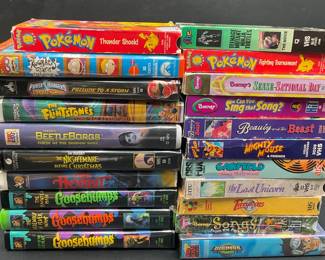 Cartoon & Kids VHS Tapes
