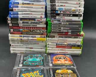 Assorted Video Games Wii, PS1, PS2 & More
