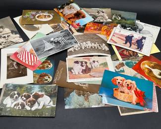 Vintage Puppy Postcards