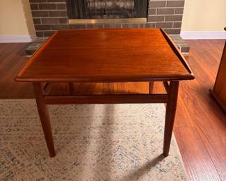 Wooden side table, mid-century
