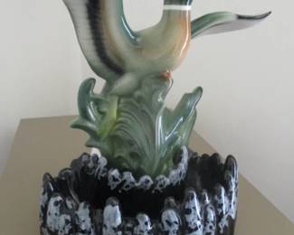 Mid-Century Modern Mallard Duck Lamp