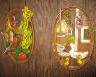 1960's Burwood Decor Plaques