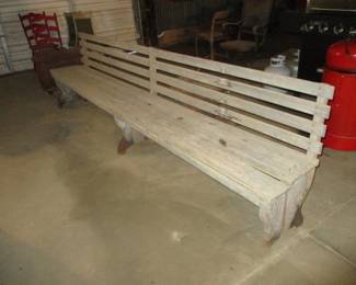 Wood Slat Bench
