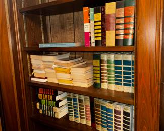 Louis Lamour paperbacks and vintage Readers Digest. Great for display