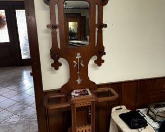 Antique Eastlake parlor hall tree