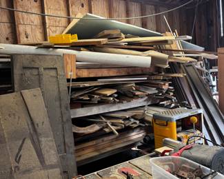 Project wood and doors. Tools and ext cords not for sale