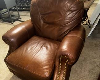 Leather recliner