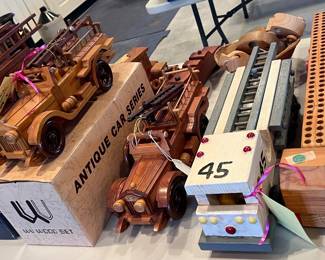 Wooden Toy Fire Trucks
