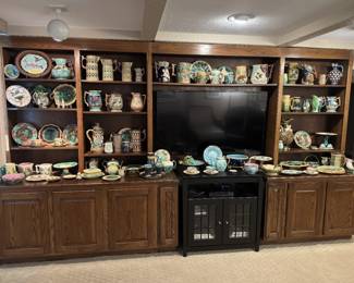More than 100 pieces of Antique Majolica including many hard to find pieces!