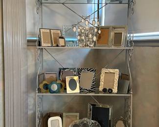 A stylish collection of picture frames, silver tone, glass, wood, classical to modernist picture frames, large, small, many styles to choose from