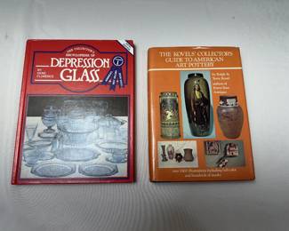 The Collector's Encyclopedia of Depression Glass, and The Kovels' Collectors Guide to American Art pottery