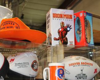 Broncos Cowboy Hat and Footballs old school broncos cup