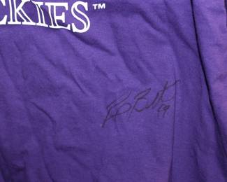 Signed RockiesTshirt Rex Brothers #49, Jordon Pacheco #22