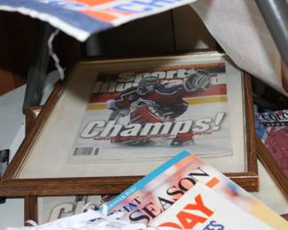 Avalanche Champs framed Sports Illustrated