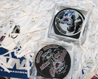 Patrick Roy signed Stanley Cup Puck 