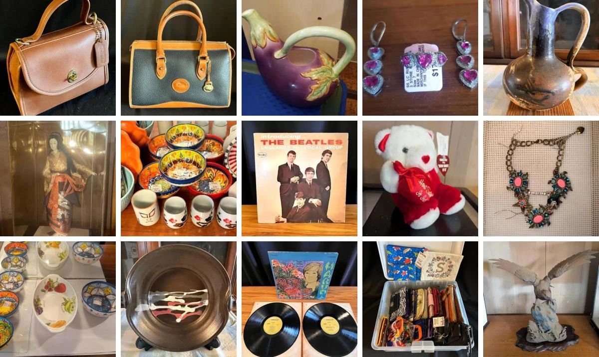 EWA BEACH ESTATE CTBids Online Auction • Bidding Ends 03/05/26 • Pickup 03/07/26   This estate auction features an exquisite collection of vintage, handmade and modern costume jewelry, designer clothing and bags, vintage collectible Asian pottery, ceramic and porcelain pieces and others from around the world, high-end furnishings, vintage vinyl records including The Beatles, Elvis, famous Japanese singers, disco & more, a coin collection, books, kitchen goods and gadgets and table top appliances, and so much more! Be sure to view every lot, you will find hidden treasure!