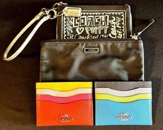 EBE108 Collection Of Wallets/ Card Holders Labeled “Coach”