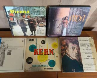 EBE074 - Lot of 5 Vintage Classical LP Records