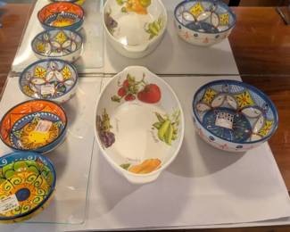 EBE132 - Mixed Ceramic Serveware Set