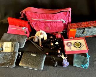 EBE110 Kipling Bag And Wallets With Cute Gorilla Charms