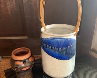 EBE019 Two Decorative Ceramic and Stoneware Vases