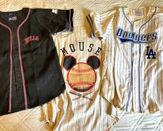 EBE262 Collectible Sports Jerseys (Bulls, Dodgers, And Disney)