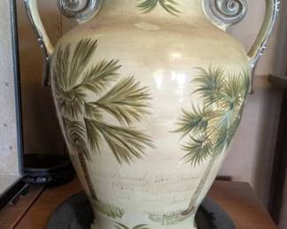 EBE031 - Hand Painted Bora Bora Vase 